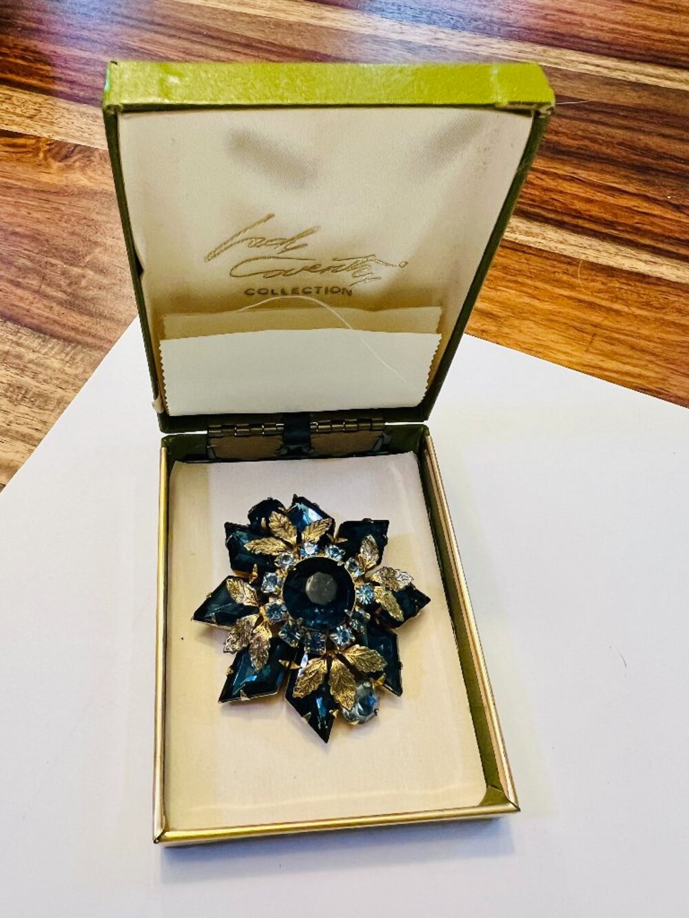 Antique Brooch in Shades of Blue